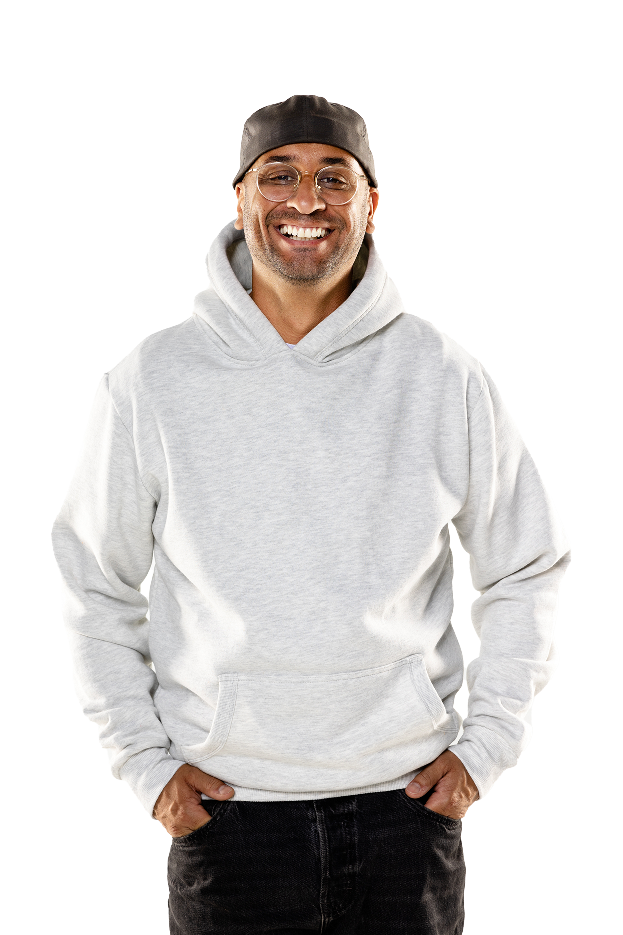 BASIC HOODIE GREY MELANGE